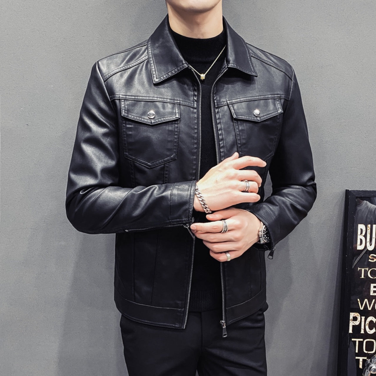 Fall Winter Men Quilted