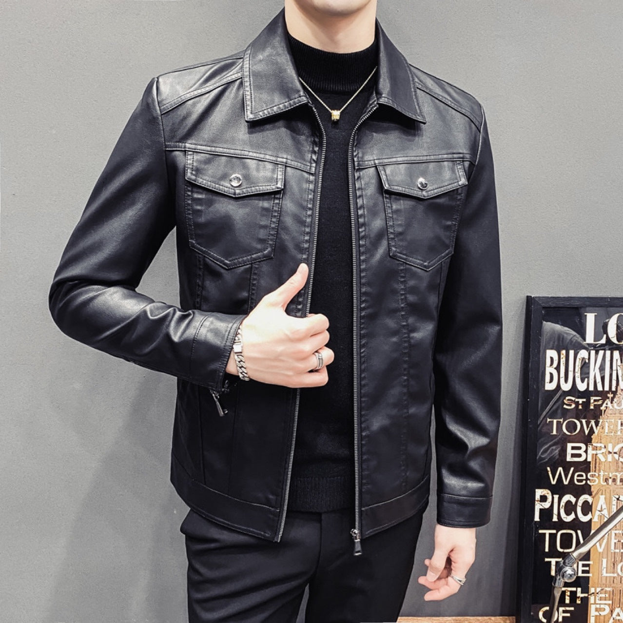 Fall Winter Men Quilted