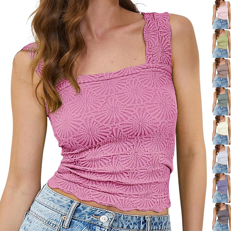 New Slim Fit Square Neck Vest
